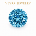 Round Brilliant Cut D Color VVS Loose Moissanite Stone – Luxury Diamond Alternative