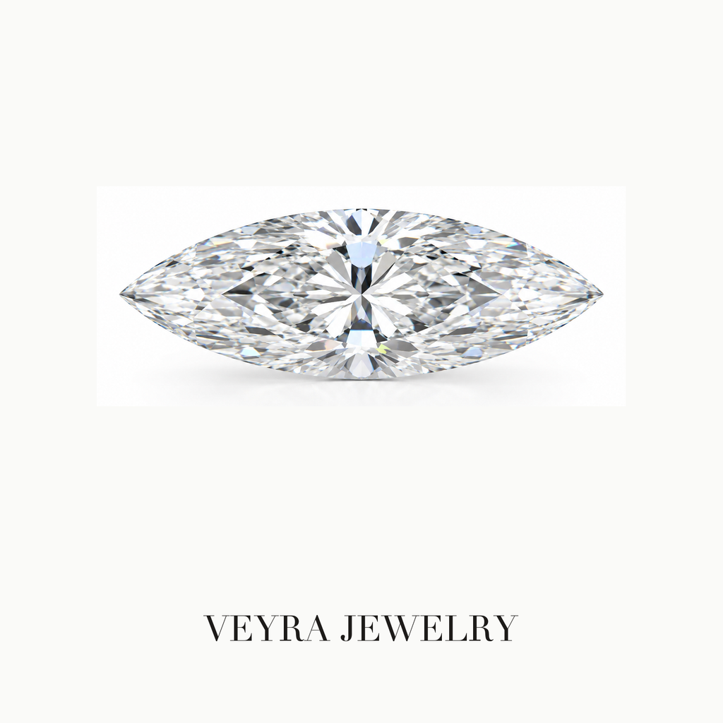 Marquise Cut D Color VVS Loose Moissanite Stone – Luxury Diamond Alternative